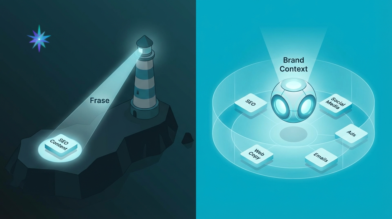 Brand Context vs. Frase.io: SEO Stratejinizin Neden Bir Marka Sesine İhtiyacı Var?